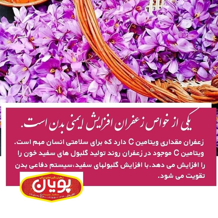 نقش زعفران در افزایش سیستم ایمنی بدن